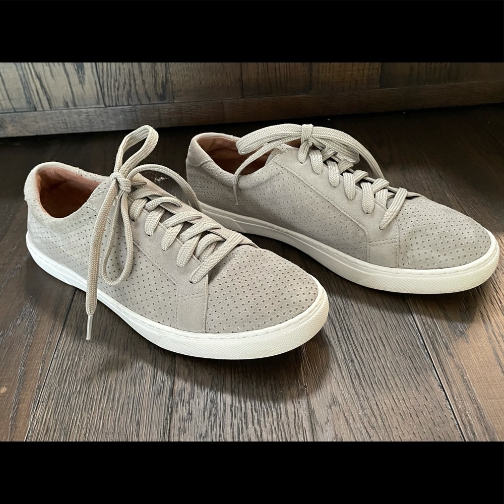 Gray Caslon Suede Sneakers